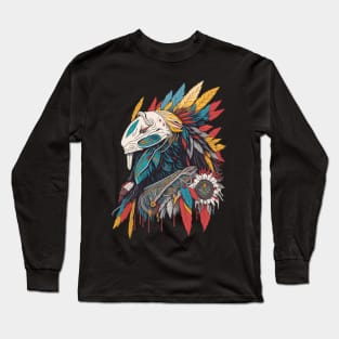 wild native totem art Long Sleeve T-Shirt